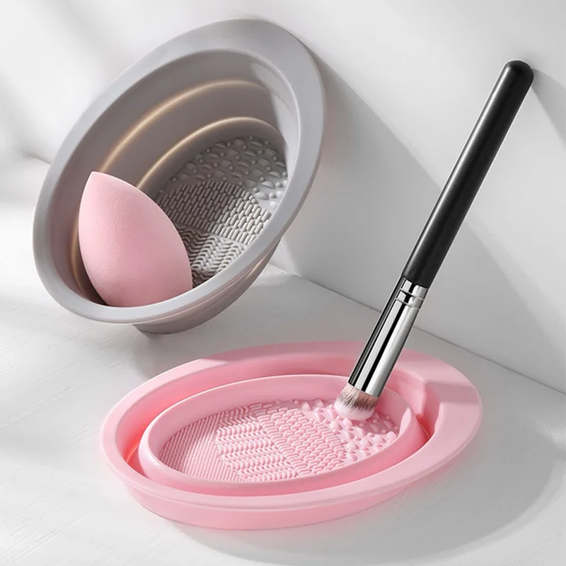 Home Improvement Tools - Foldable Silicone Makeup Brush Cleaner Bowl