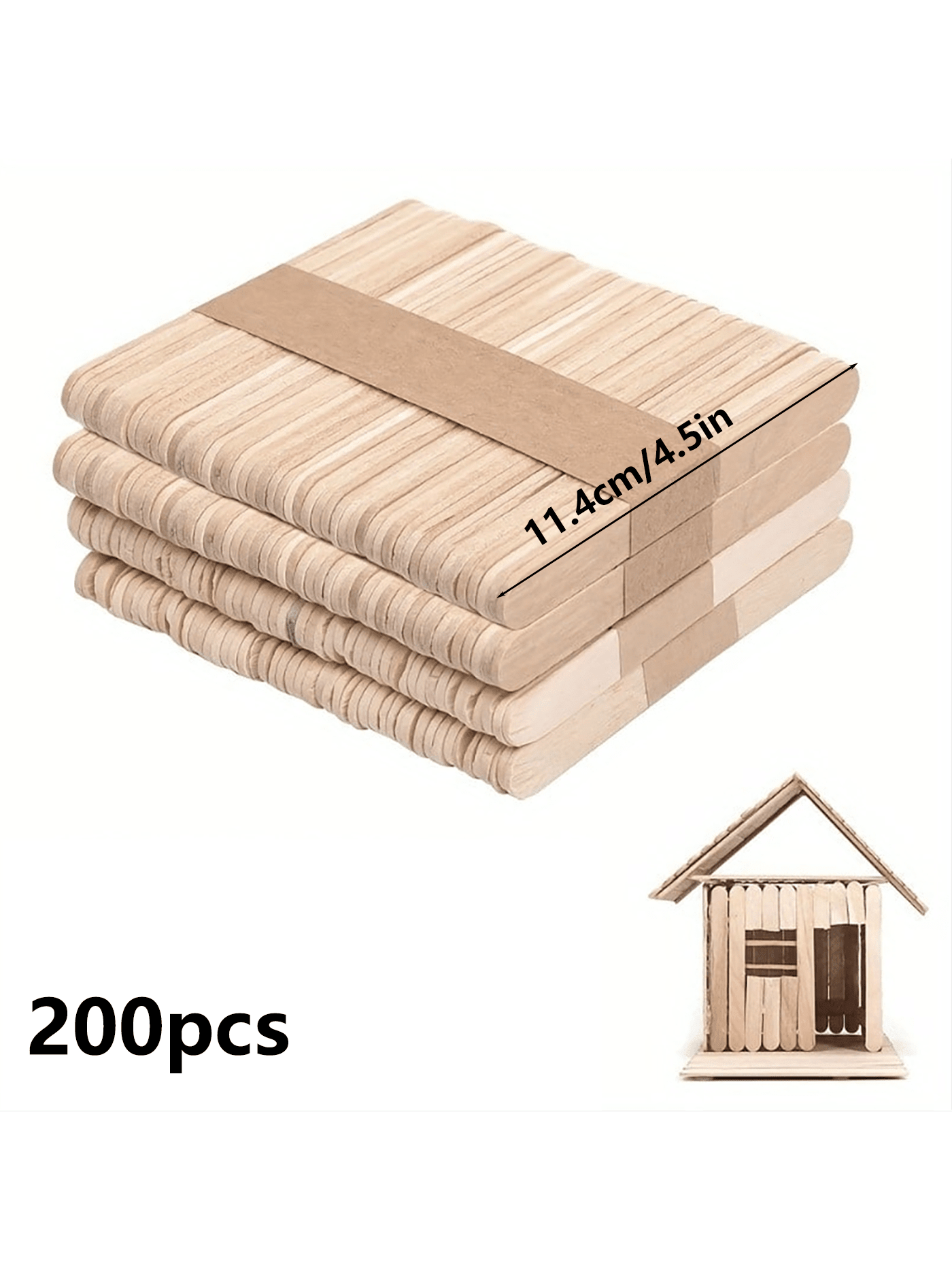 Wood Filler Stick - 50/100/200 Pieces 11.4cm/4.5 inch Small Wooden