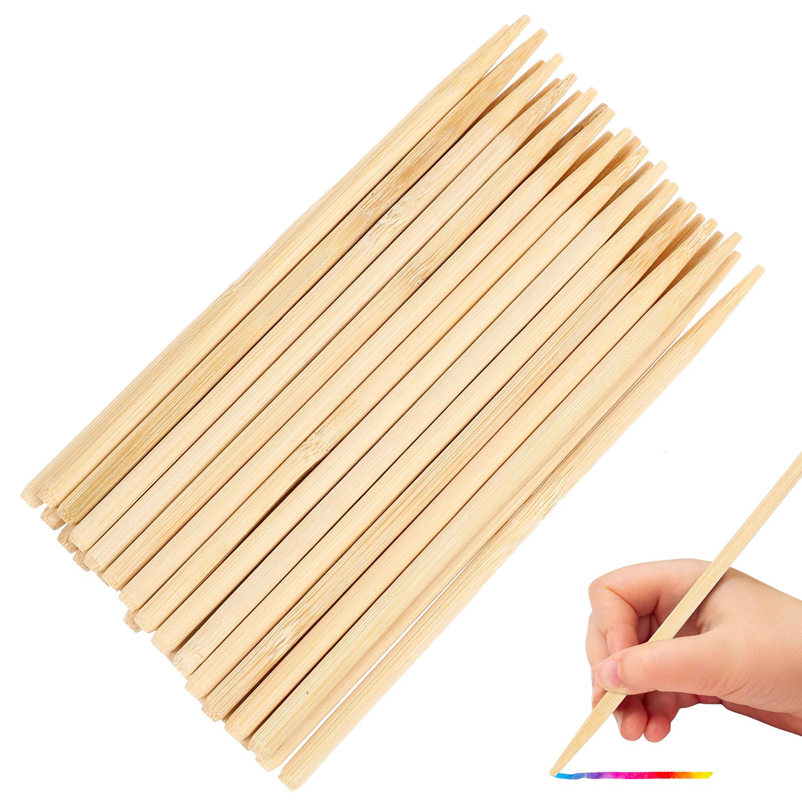 30pcs Scratch Bamboo Pens Wax  - Wood Filler Stick recensione e prezzo
